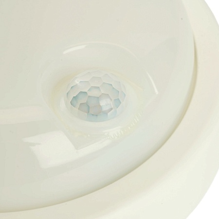 Светильник светодиодный пылевлагозащищённый с ИК-датчиком Feron AL3006 в пластиковом корпусе 18W 4000K 220V IP65 белый - фото