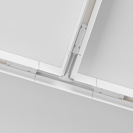 Коннектор Т-образный Gravity накладной белый - фото