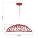 Светильник подвесной ST-Luce Красный/Красный LED 1*20W 3000K SL6016.603.01 - фото
