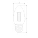 Филаментная светодиодная лампа "Свеча" C35 9W 4200K E27 (C35 прозрачный) BLE2706 Elektrostandard - фото