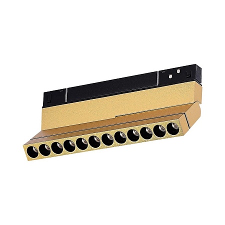 Магнитный трековый светильник Золотистый LED 1*12W 4000K 550Lm Ra>90 36° IP20 L220xW22x ST805.246.12 - фото