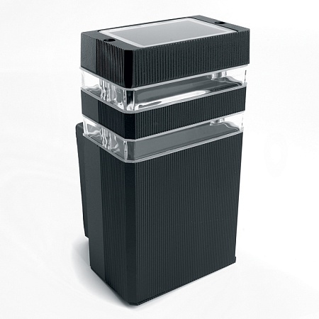 Светильник садово-парковый Feron DH0806, на стену вверх,  E27 230V, черный - фото