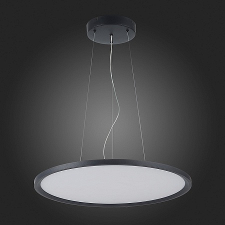 Светильник подвесной Черный LED 1*56W 4000K 5 040Lm Ra>80 120 IP20 D600xH36 185-265V ST602.443.56 - фото