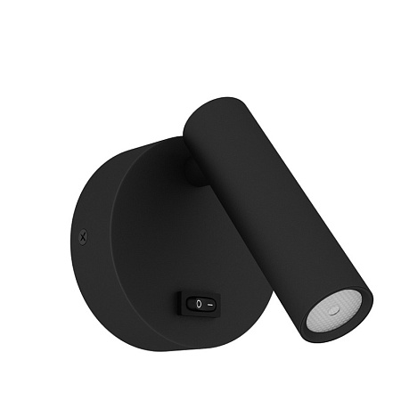 Светильник настенный ST-Luce Черный/Черный LED 1*5W 3000K ST161.401.05 - фото