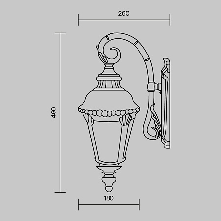 Настенный светильник (бра) Outdoor Goiri O029WL-01BZ - фото