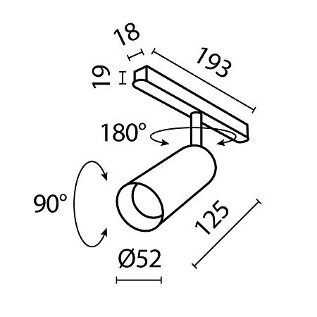 Трековый светильник Technical FOCUS LED TR032-2-12W3K-S-W - фото