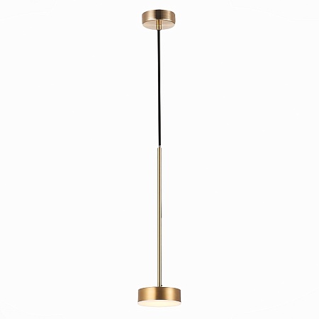 Светильник подвесной ST-Luce Латунь/Латунь LED 1*7W 3000K SL6000.303.01 - фото