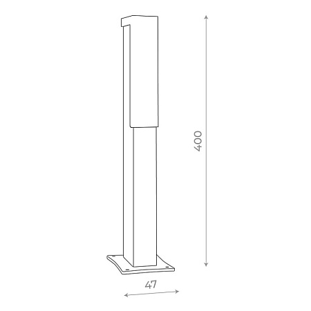 Светильник уличный наземный ST-Luce Черный/Белый LED 1*6W 4000K SL096.405.02 - фото