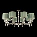 Люстра подвесная ST-Luce Никель/Оливковый E14 8*40W SL1121.103.08 - фото