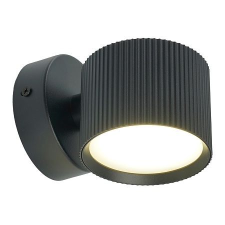 Светильник  настенный Feron HL4580 ARIA 12W, 230V,GX53, черный IP20 - фото