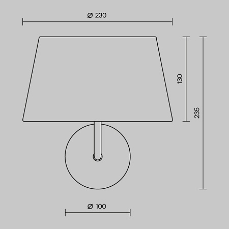 Настенный светильник (бра) Maytoni MOD360WL-01B - фото