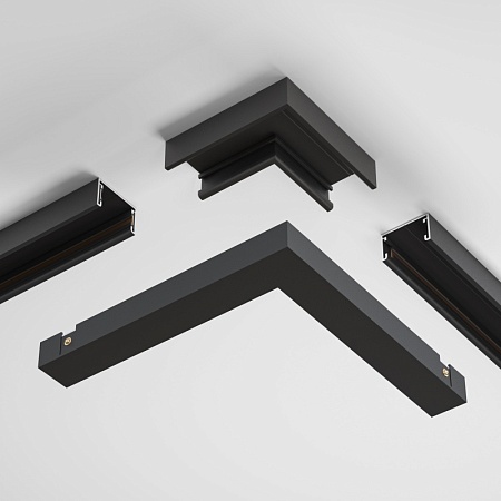 Угловой коннектор питания Basity, черный - фото