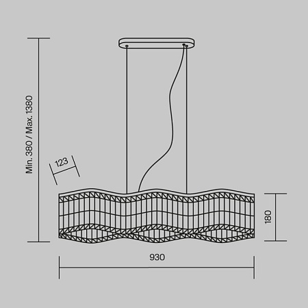Подвесной светильник Maytoni Dune DIA005PL-06G - фото