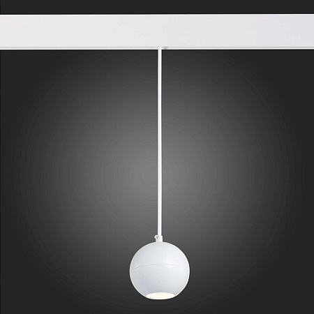 Магнитный трековый светильник подвесной Белый LED 1*12W 4000K 750Lm Ra>80 36° IP20 D100 ST354.543.12 - фото