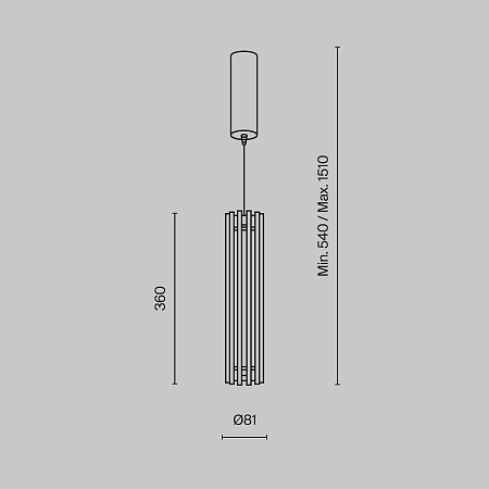 Подвесной светильник Maytoni Sonata MOD410PL-L12BS3K - фото