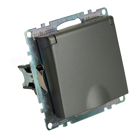 Сальник MG63 диаметр проводника 40-50 мм STEKKER, IP68, чёрный - фото