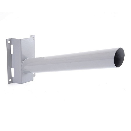 Кронштейн для уличных (консольных) светильников НА ОПОРУ/СТОЛБ, посадочный диаметр 48мм, серый, ДС-3 - фото