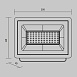 Прожектор Outdoor Flood FL001-L50B4K - фото
