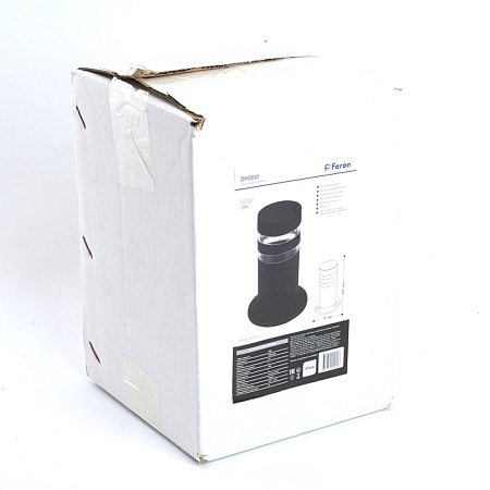 Светильник садово-парковый Feron DH0810, столб,  E27 230V, черный - фото