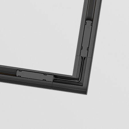 Коннектор угловой Gravity встраиваемый черный - фото