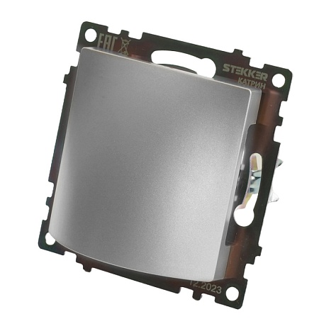 Кабельный вывод (механизм), STEKKER, серия Катрин, серебро, GLS00-7116-03 - фото