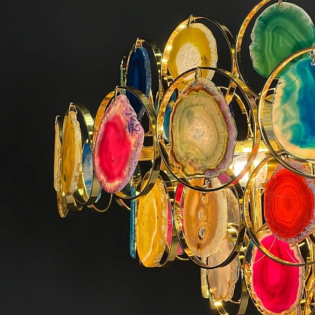 Люстра Tezani Argent Suspension Pendant Lamp 85 Gold D50 Imperiumloft 186184-22 - фото