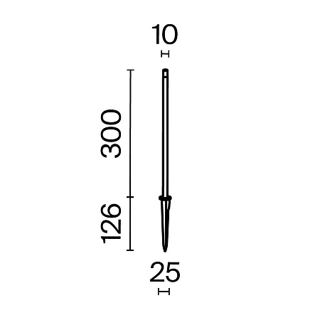 Ландшафтный светильник Outdoor Spear O441FL-L1GF3K - фото