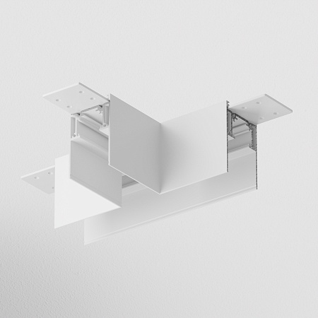 Коннектор Т-образный Gravity накладной белый - фото