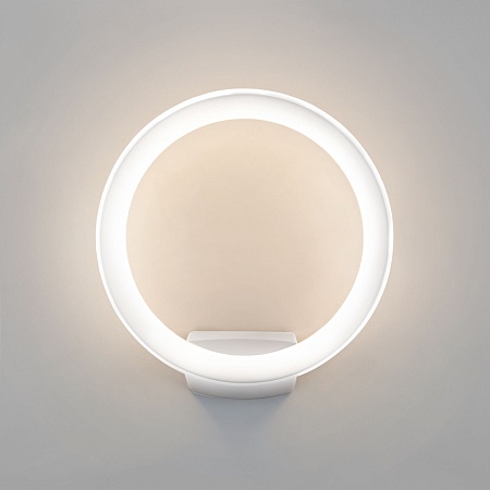 Уличный настенный светодиодный светильник Ring IP54 1710 TECHNO LED белый Elektrostandard - фото