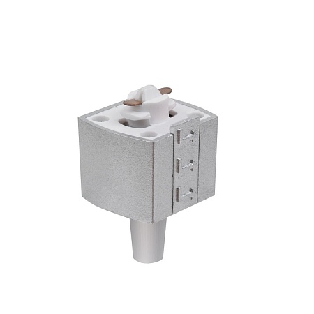 Basic System Коннектор для  шинопровода серебро TRLM-1-CH - фото