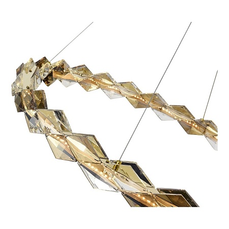 Люстра подвесная ST-Luce Золотой/Прозрачный,Янтарный LED 1*30W 3000K SL6009.213.01 - фото