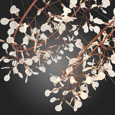 Люстра подвесная ST-Luce Медный/Белый LED 486*0,5W 3500K (из 3-х коробок) SL379.203.486 - фото