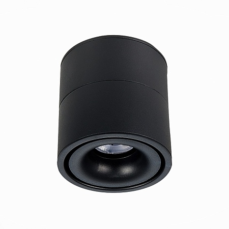 Светильник потолочный Черный LED 1*12W 4000K 1 000Lm Ra>90 36° IP20 D100xH105 170-240V ST652.442.12 - фото