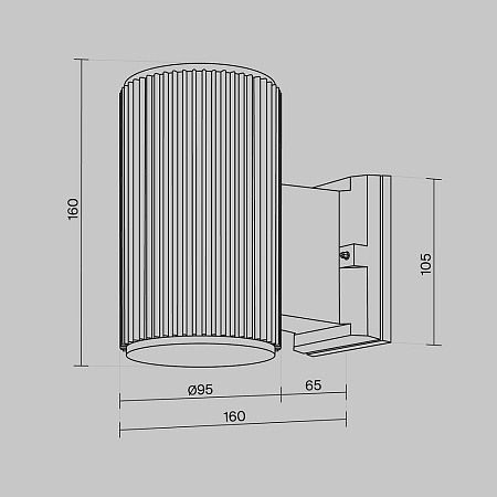 Настенный светильник (бра) Outdoor Rando O419WL-01B - фото