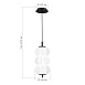 Светильник подвесной ST-Luce Черный/Белый LED 1*9W 3000K SL6121.403.01 - фото
