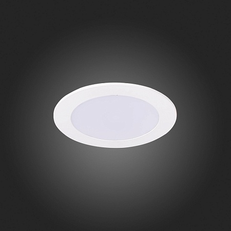 Св-к встр. Белый LED 1*6W 3000K 330Lm Ra80 110° IP20 D120xH8 90-265V ST209.538.06 - фото