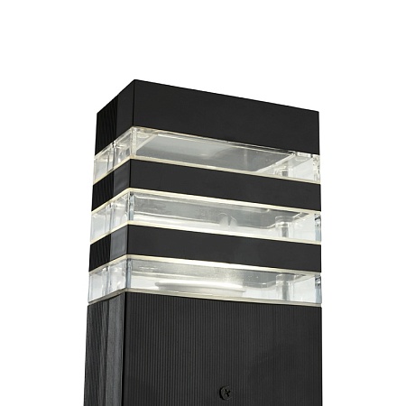 Светильник садово-парковый Feron.ONE DH0808-P, столб,  GU10 220-240V, черный пластик - фото