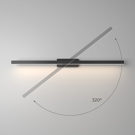 Светильник настенный светодиодный Rino черный 40157/LED Elektrostandard - фото