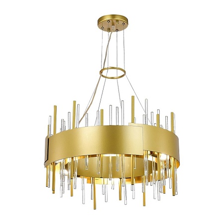 Люстра подвесная ST-Luce Матовое золото/Матовое золото,Прозрачный E14 12*40W SL1633.203.12 - фото