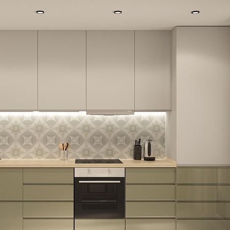 DK3012-BK Встраиваемый светильник влагозащ., IP 44, 50 Вт, GU10, черный, алюминий - фото