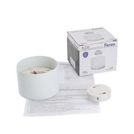 Светильник Feron AL134 трековый однофазный на шинопровод под лампу GX53, белый - фото