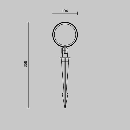 Ландшафтный светильник Outdoor O495FL-L25B3K - фото