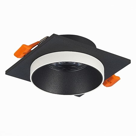 Св-к встр. Черный GU10 1*50W L92xW92xH38 220V Без ламп ST206.418.01 - фото