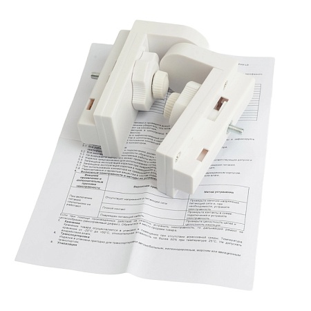 Коннектор (адаптер для установки Т8 лампы цоколь G13) для шинопровода, белый LD1016 - фото