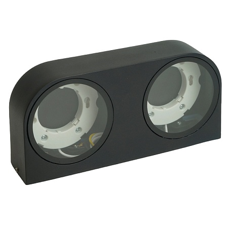 Светильник садово-парковый Feron DH1203,на стену, GX53 230V, черный - фото