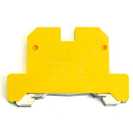 LD551-4-25 ЗНИ Зажим наборный изолированный (винтовой) 2,5 мм2 (JXB 2,5), желтый,зеленый - фото