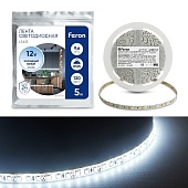 Светодиодная LED лента Feron LS613, 120SMD(2835)/m 9.6W/m 12V 5m 6500К