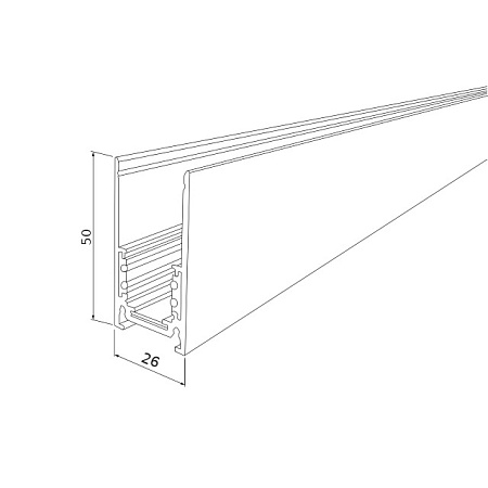 Шинопровод накладной белый 2 м Slim Magnetic 85084/00 Elektrostandard - фото
