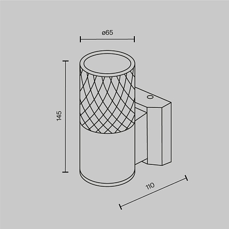 Настенный светильник (бра) Outdoor Bowery O583WL-01B - фото