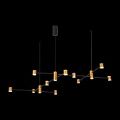 Светильник подвесной ST-Luce Золотистый, Черный/Белый LED 22*3W 3000K SL1596.423.22